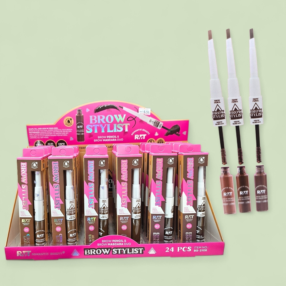 Twenty four piece eyebrow set